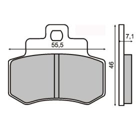Plaquettes frein moto RMS 225100510