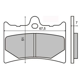 PLAQUETTES FREIN MOTO RMS 225100530