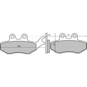 Plaquettes frein moto RMS 225100560