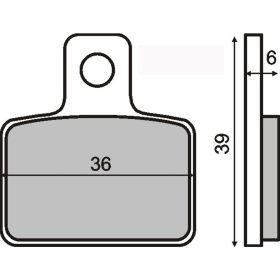 Plaquettes frein moto RMS 225100650