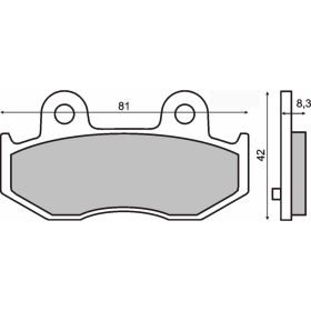 PLAQUETTES FREIN MOTO RMS 225100670