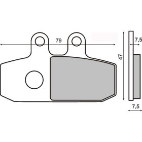 PLAQUETTES FREIN MOTO RMS 225100680