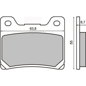 PLAQUETTES FREIN MOTO RMS 225100730