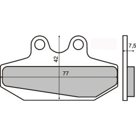 PLAQUETTES FREIN MOTO RMS 225100740