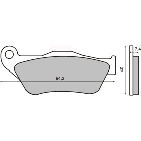 PLAQUETTES FREIN MOTO RMS 225100770