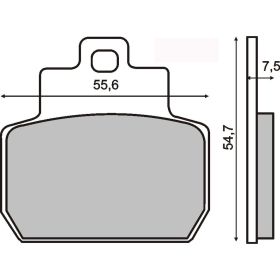 PLAQUETTES FREIN MOTO RMS 225100780