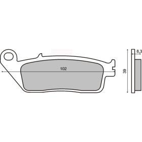 Plaquettes frein moto RMS 225100870