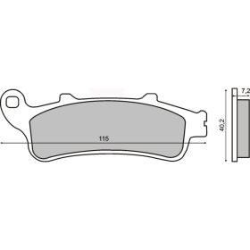 Plaquettes frein moto RMS 225100970