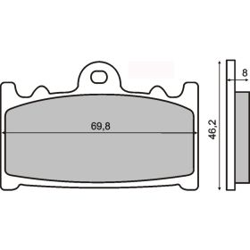 Plaquettes frein moto RMS 225101150