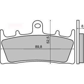 PLAQUETTES FREIN MOTO RMS 225101170
