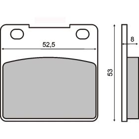 PLAQUETTES FREIN MOTO RMS 225101190