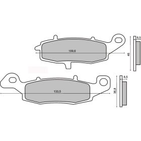 Plaquettes frein moto RMS 225101250