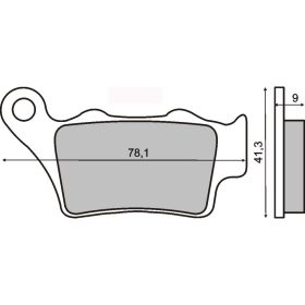 Plaquettes frein moto RMS 225101330
