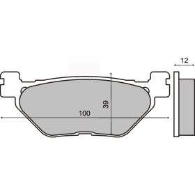 PLAQUETTES FREIN MOTO RMS 225101410