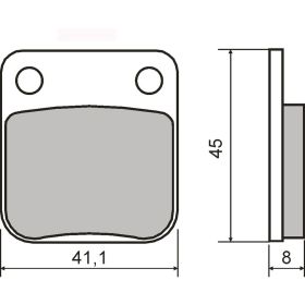 Plaquettes frein moto RMS 225101440
