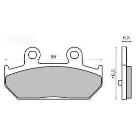 PLAQUETTES FREIN MOTO RMS 225101500
