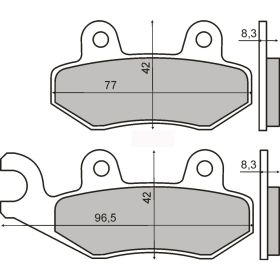 PLAQUETTES FREIN MOTO RMS 225101620