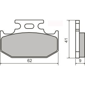 Plaquettes frein moto RMS 225101790