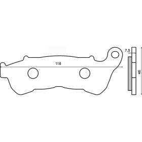 Plaquettes frein moto RMS 225102540