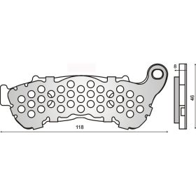 PLAQUETTES FREIN MOTO RMS 225102550