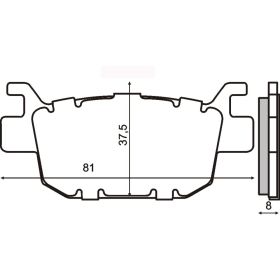 PLAQUETTES FREIN MOTO RMS 225102570