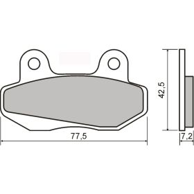 PLAQUETTES FREIN MOTO RMS 225102590