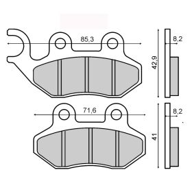 MOTORRAD BREMSBELäGE RMS 225102750