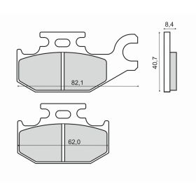 PLAQUETTES FREIN MOTO RMS 225102880