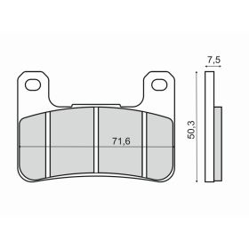 PLAQUETTES FREIN MOTO RMS 225102960