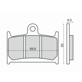 PLAQUETTES FREIN MOTO RMS 225103030
