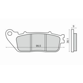 PLAQUETTES FREIN MOTO RMS 225103050