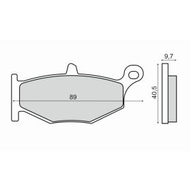 PLAQUETTES FREIN MOTO RMS 225103060