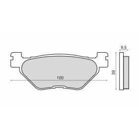 PLAQUETTES FREIN MOTO RMS 225103130