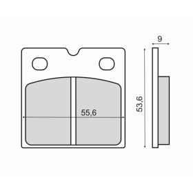 PLAQUETTES FREIN MOTO RMS 225103150