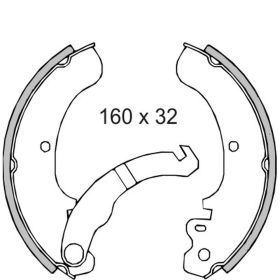 Bremsbacken RMS 225120220