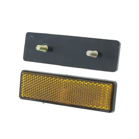 CATADIOTTRO QUADRATO CON VITI 95X25 AMBRA