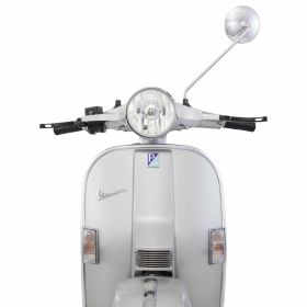 Miroir gauche standard RMS 100 mm chrome avec barre de 270 mm homologation européenne