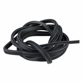 Set listelli pedana in alluminio e gomma argento/nero con kit rivetti