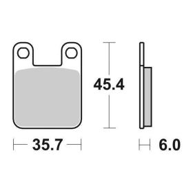 SBS 105HF Bremsbeläge Set Keramische Verbindung