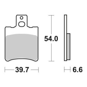 Plaquettes de frein en céramique SBS 114HF par paire
