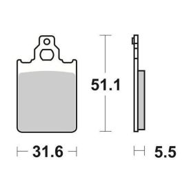 SBS 117HF Keramische Verbundbremsbelagsatz