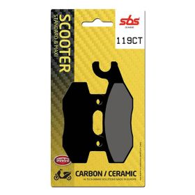 Plaquettes de frein SBS 119CT en composé de carbone pour KYMCO