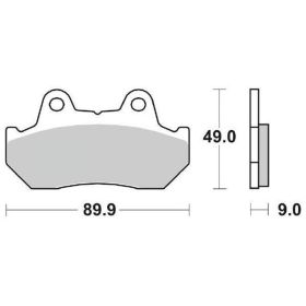 Plaquettes de frein en composé céramique SBS 127HF pour HONDA