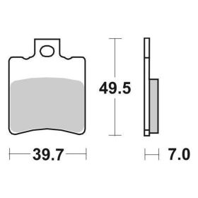 SBS 143CT Carbon Compound Bremsbeläge Paar