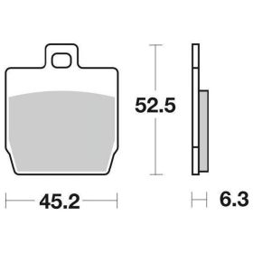 SBS 145HF Bremsbeläge Paar Keramikmischung