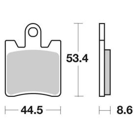 SBS 146HF Bremsbeläge Keramische Verbindung 4 Stück
