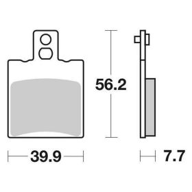 Kit de plaquettes de frein en céramique SBS 149HF pour APRILIA