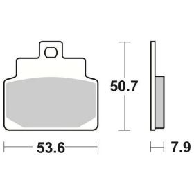 SBS 153MS Bremsbeläge Set gesinterte Verbindung für APRILIA