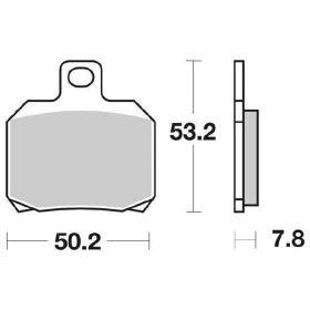 SBS 157MS Bremsbeläge Paar gesinterte Verbindung