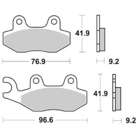 SBS 163CT Carbon Compound Bremsbelagsatz